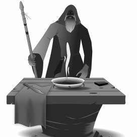 Жрец (набросок в векторе)