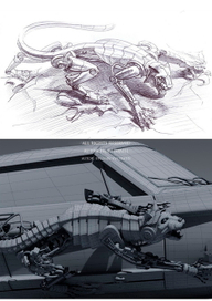 робот кошка из рисунка в 3д
