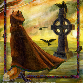 Лунный странник. Иллюстрация для обложки