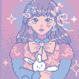 Бесшовный паттерн в аниме стилистике