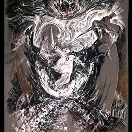 Фродо борется с невидимыми воинами