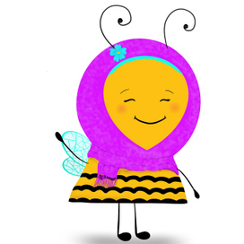 Персонаж добрая пчела мусульманка