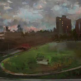 Стадион вечер