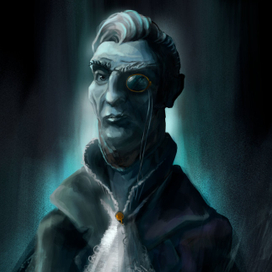 Пенсне.Темный портрет.