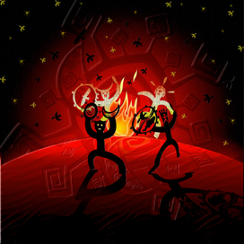 Танец четырех шаманов