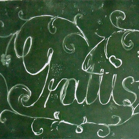 Grattis/ Поздравляю. Каллиграфия