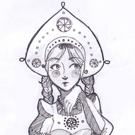 Девушка в кокошнике