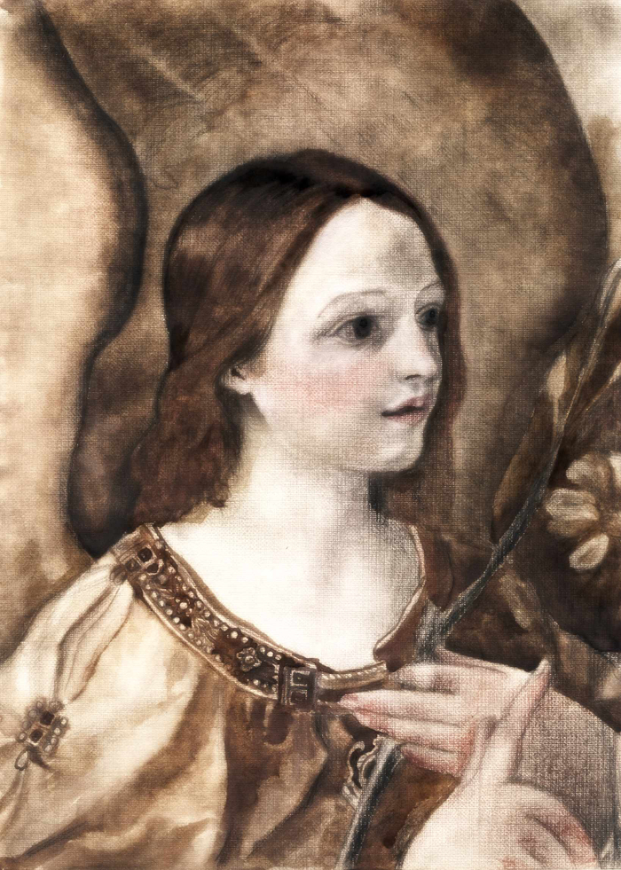 Ангел с цветком. Копия