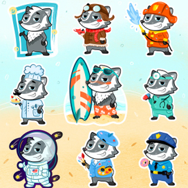 Разработка персонажа и стикеров