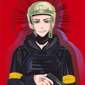 Аниме парень с пистолетом