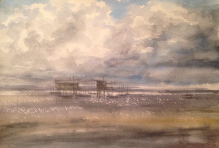 Рыбачье стойбище в заливе