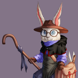 ДнД дизайн персонажа - кролик садовник