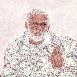 Взгляд усталого человека