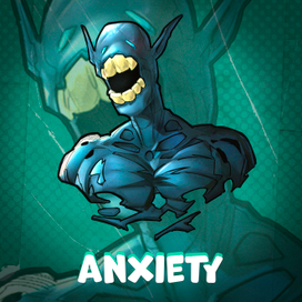 Anxiety / sticker / shwedda_the_negative_adventures 