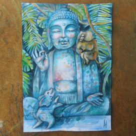 Слоненок и дядюшка Павиан