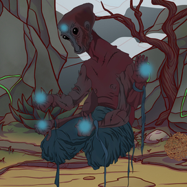 Дизайн персонажей для игры. Монстры. Локация "Пустыня смерти",