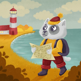 Котенок путешественник