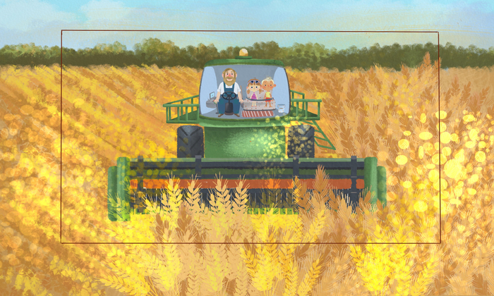 Фон для мультфильма "Ася и Вася"