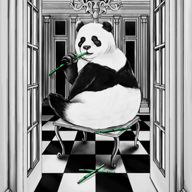 иллюстрация с пандой