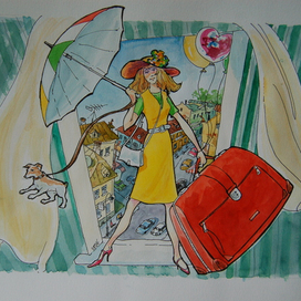 рисунки к фильму " Васильки для Василисы"