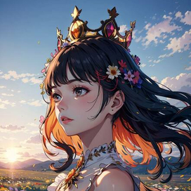 Девушка в поле