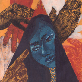 Девушка в треугольнике