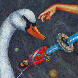 Эскиз обложки к сказке Г.Х Андерсена"Стойкий оловянный солдатик"