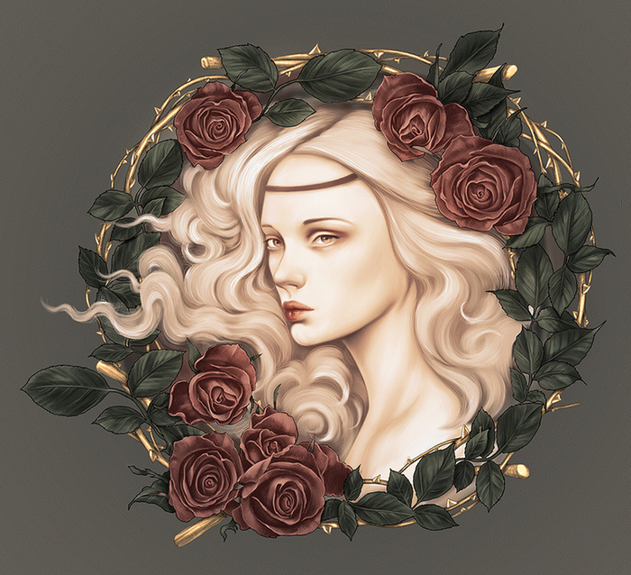 А роза упала на лапу Азора.