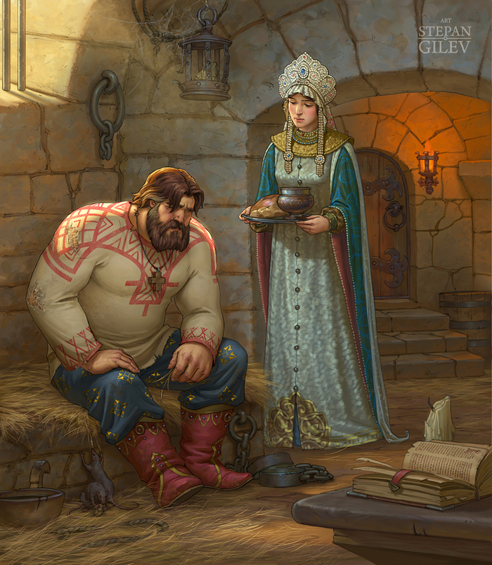 Иллюстрация к былине "Илья Муромец"