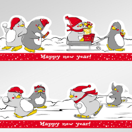 шкодливые пингвинята