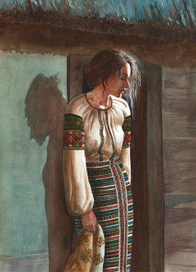 Иллюстрация к повести Марка Вовчка "Кармелюк"