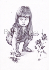 Девочка с розой