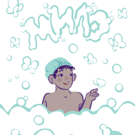 Иллюстрация для упаковки детского мыла