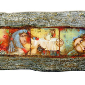 В ожидании весны (синие птицы)