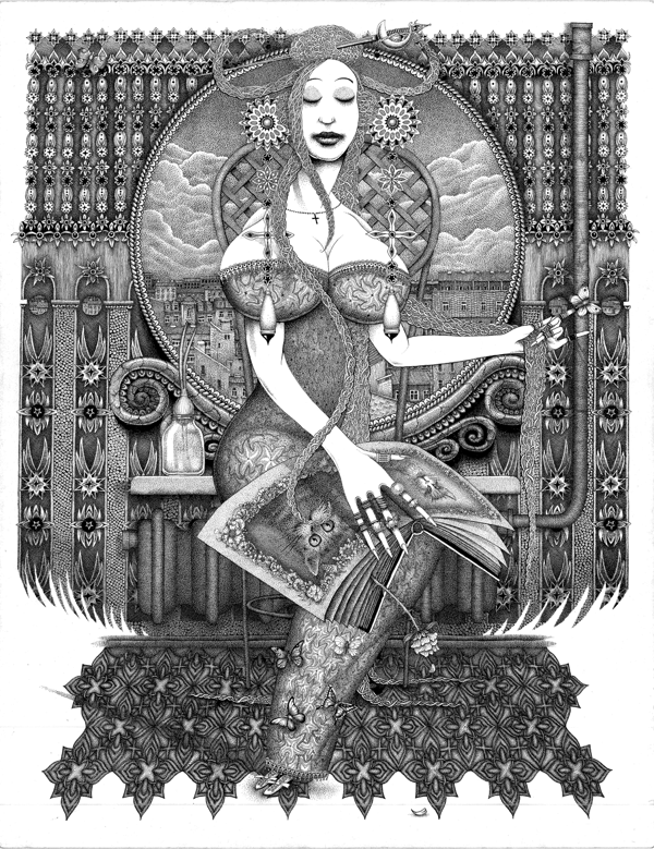 Дама с кисками