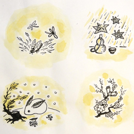 заставки к японским стихам