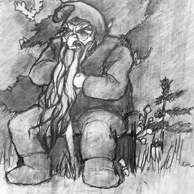 Дедок-пенёк/ Эскиз