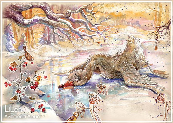 гадкий утенок. Всех с наступающим! и только радости от преновогодних зимних дней