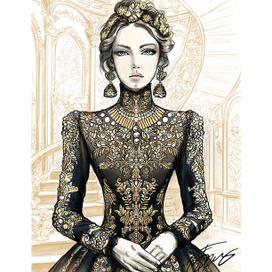 Fashion illustration. 