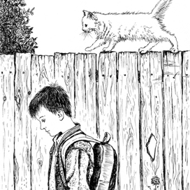 Тестовая иллюстрация для книги "Кошкин город. Бродячие истории"