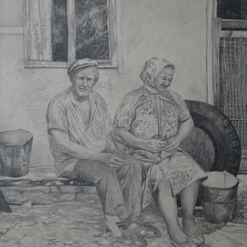  Дедушка Яша и бабушка Варя. 