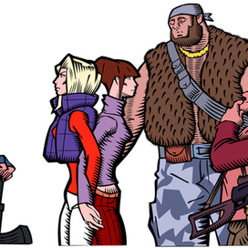 Персонажи для комикса