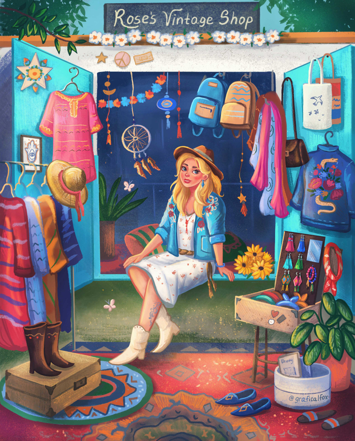 Винтажный магазинчик на колесах