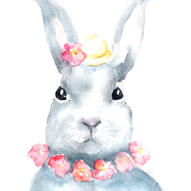 пасхальный кролик в шляпе