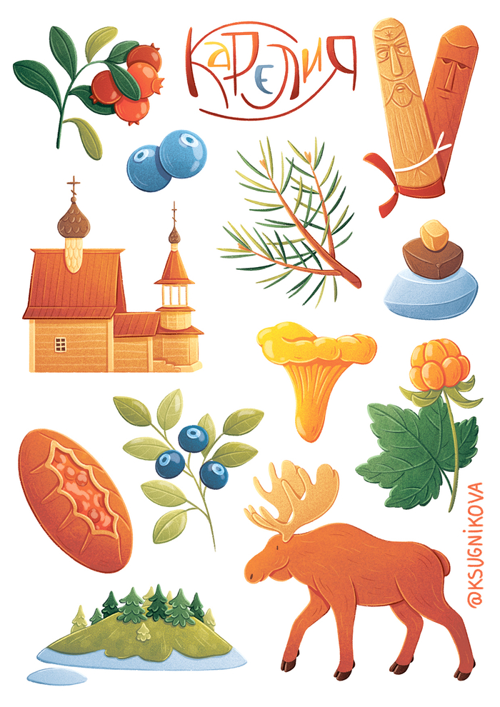 Стикерпак Карелия