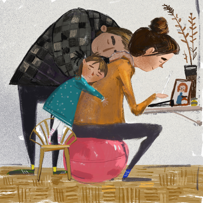 У нас мама иллюстратор 