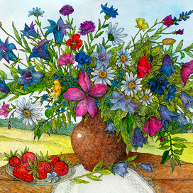 Букет полевых цветов