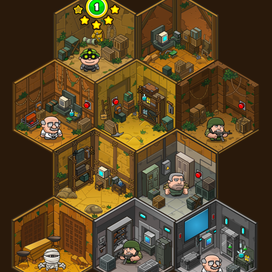 Карта уровней, ига Bob the Robber 3