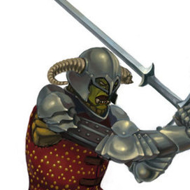 орк с двуручником