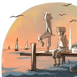 На пристани